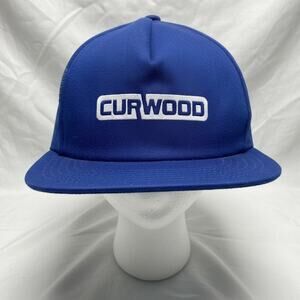 DA Vintage Curwood Packaging Food Blue Baseball Cap Hat Unisex Mens One Size
